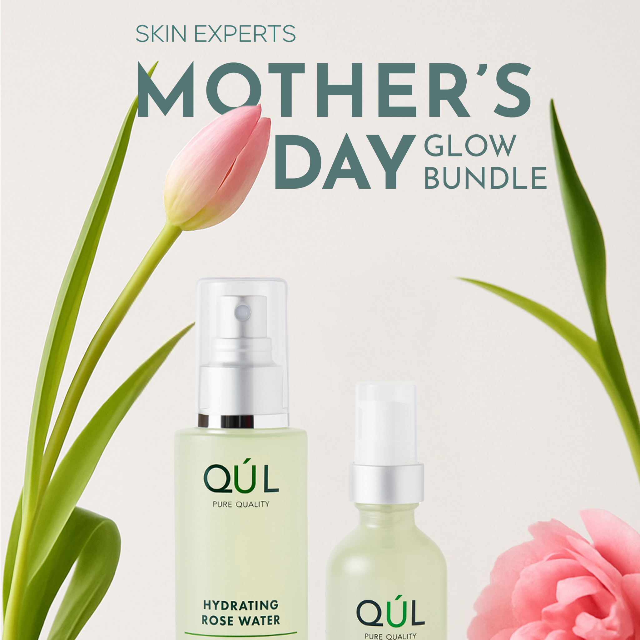 Hydrating Rose Water and Hyaluronic Hydration Primer with roses